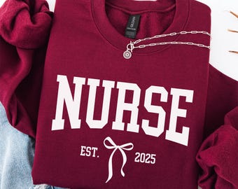 Nurse Sweatshirt, RN Shirt, Cute Nurse Shirt, Nurse Sweatshirt, Nurse Sweater, Nursing School Sweatshirt, Registered Nurse Sweatshirt, RN