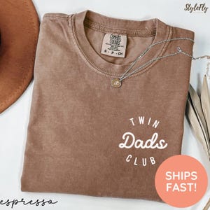 Comfort Colors Twin Dads Club Shirt, Dad of Twins Shirt, Funny Twin Dad Shirt, Father’s Day Gift for Twin Dad, Matching Twin Daddy Tee