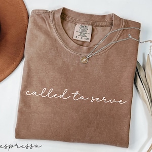 Comfort Colors Called to Serve Shirt, Christian T-Shirt, God Tee, Religious Shirt, Bible Verse Tee, Church T-Shirt, Christian Gift