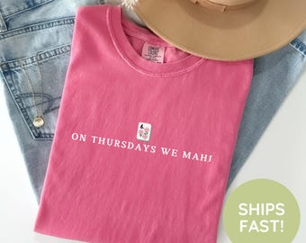 Comfort Colors On Thursdays We Mahj Shirt Filipina Mom Dad Tee Mahjong Gift Mahjong Shirt Gift for Mahjong Lover Shirt Mahjong Shirt for Her