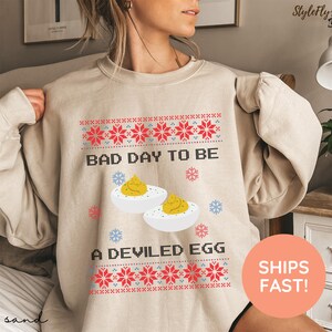 Deviled Eggs Shirt, Thanksgiving Sweater, Food Lover Gift Shirt, Funny Thanksgiving Dinner Sweater, Deviled Eggs Sweater, Thanksgiving Shirt