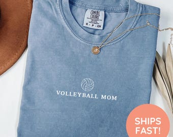 Comfort Colors Volleyball Mama Shirt, Mother's Day Gift For Volleyball Mom, Volleyball Tee For Mom, Mom Volleyball Game Day Shirt