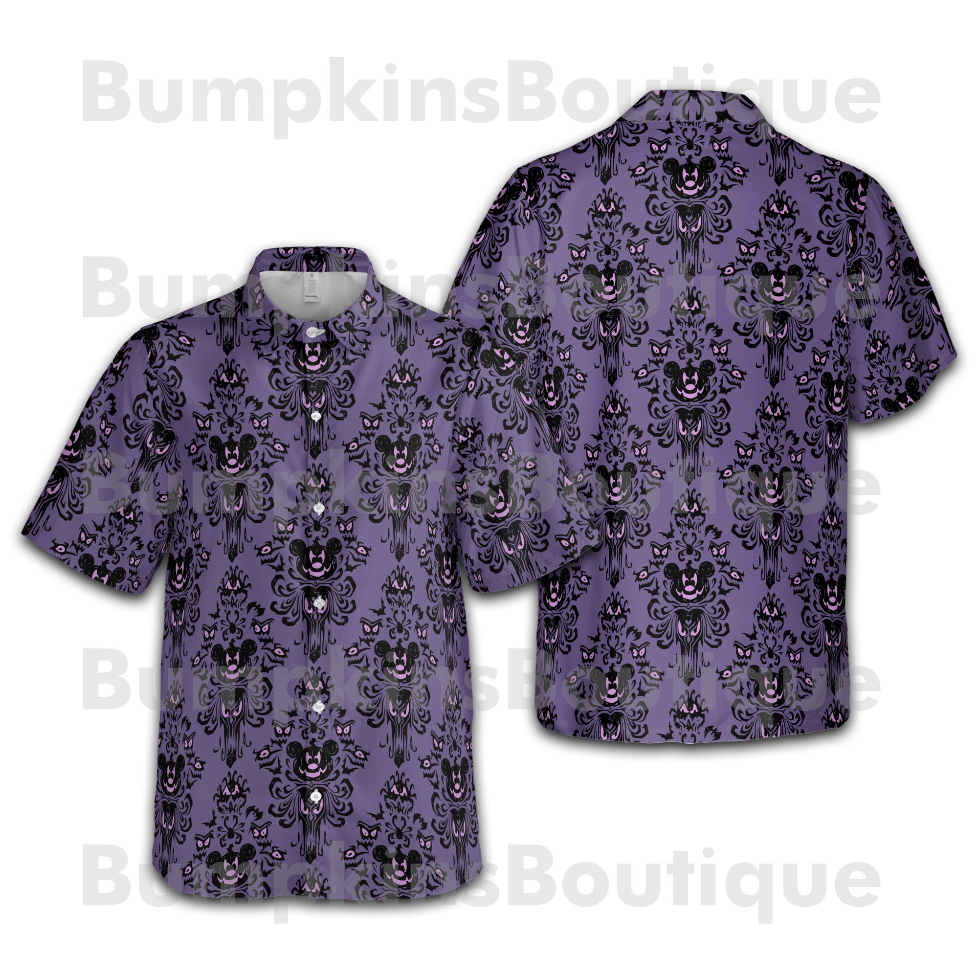 Disney Halloween All-Over Print Unisex Hawaiian Shirt Disney Halloween All-Over Print Unisex Hawaiian Shirt