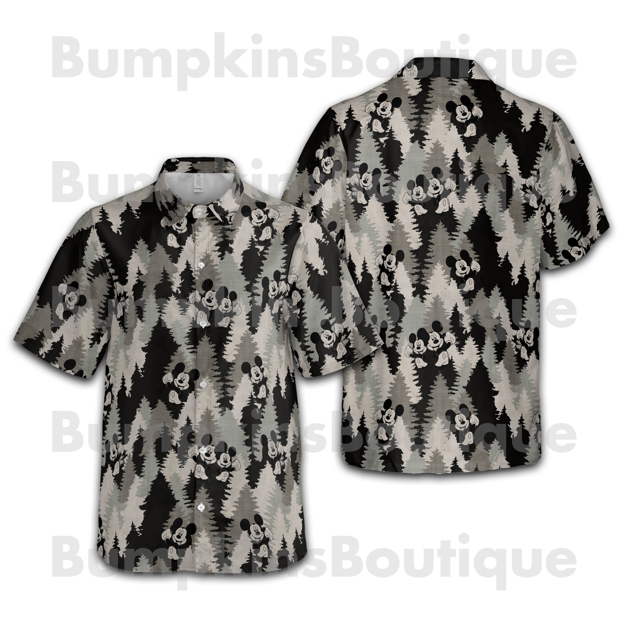 Disney Halloween All-Over Print Unisex, Mickey Hawaiian Shirt Disney Halloween All-Over Print Unisex, Mickey Hawaiian Shirt