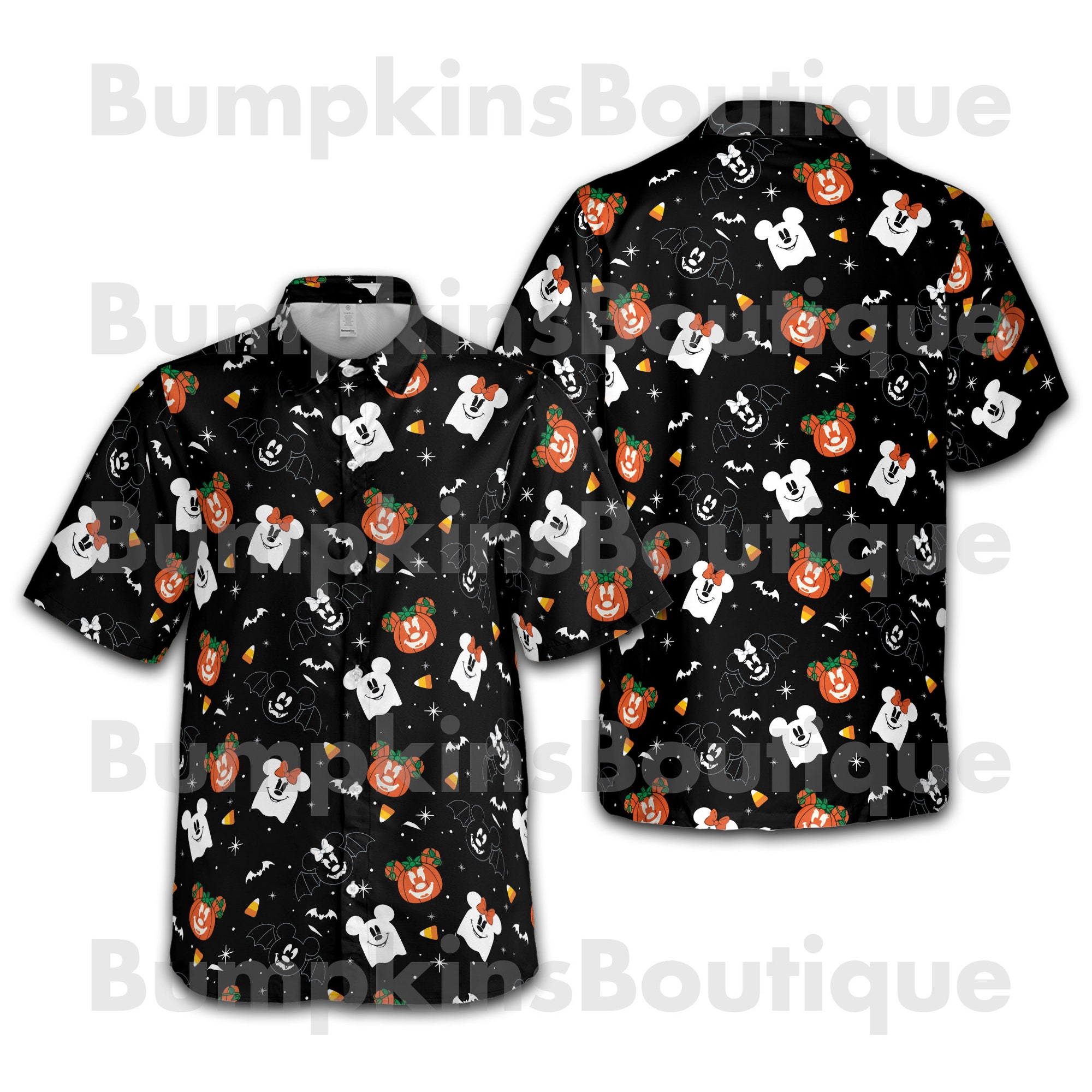 Disney Halloween All-Over Print Unisex Hawaiian Shirt Disney Halloween All-Over Print Unisex Hawaiian Shirt