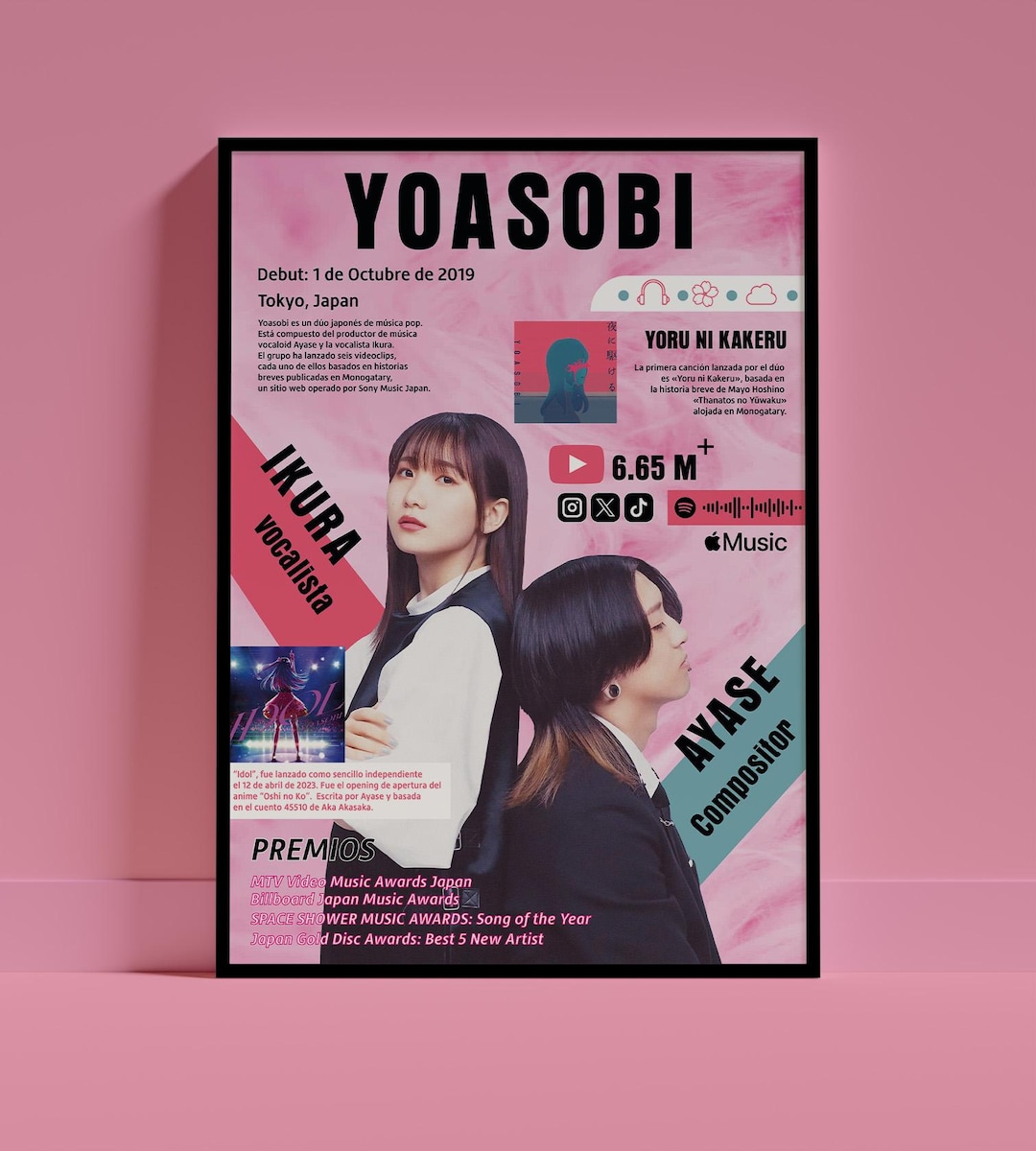 YOASOBI ポスター YOASOBI モノトーン 告知用ポスター - メルカリ