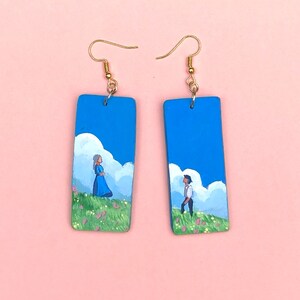 Studio Ghibli Howl’s Moving Castle Inspired Dangle Earrings Jewelry