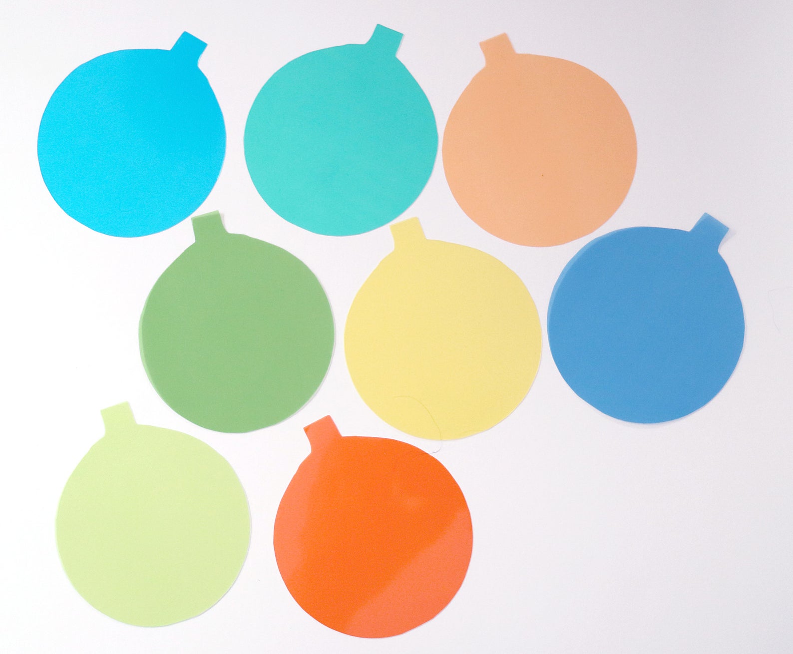 Floating Ornament Inserts in Color Set of 6 Decorate Your Etsy