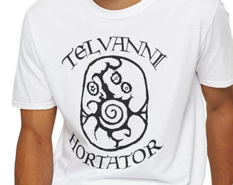 Telvanni Hortator T-Shirt | Morrowind-Inspired Elder Wizard Tee | Tribunal Era Gamer Shirt | House Telvanni Apparel | Fantasy RPG Clothing