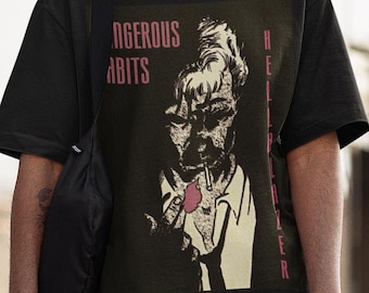 Occult Noir T-Shirt | Paranormal Detective Shirt | Gothic Horror Aesthetic Tee | Supernatural Antihero Graphic Tee