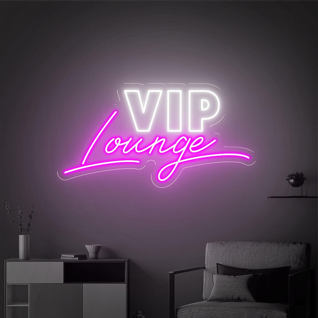 Vip Room Sticker VIP Lounge Neon Sign, VIP Lounge Wall Decor, Custom VIP Room Led Light ...