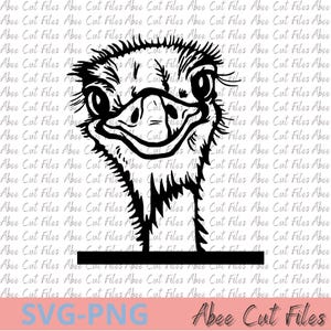 Digital Cut Files - Fichier SVG/PNG Autruche – Design Déco Animale – Téléchargement Instantané