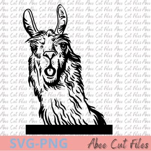Digital Cut Files - Fichier SVG/PNG Lama Humoristique – Design Déco Ludique – Téléchargement Instantané