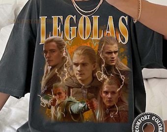 Camiseta vintage Legolas de Comfort Colors, camiseta gráfica Legolas, regalos para mujer y hombre, regalo retro de la película Legolas, Legolas de los 90 (réplica pirata)