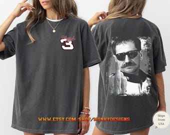 Camiseta Comfort Colors Dale Earnhardt, camiseta NASCAR, ropa para aficionados a las carreras, camiseta de deportes de motor, leyenda de las carreras, camiseta NASCAR, regalo para aficionados
