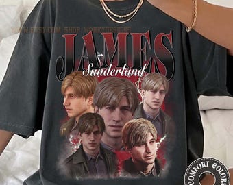 Camiseta vintage Comfort Colors de James Sunderland de Silent Hill 2, camiseta de James Sunderland, regalo para fans del remake de Silent Hill 2