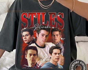 Camiseta vintage Comfort Colors STILES STILINSKI, camiseta homenaje a Stiles Stilinski, suéter de los 90 de Stiles Stilinski Fan Tees, fan de Stiles Stilinski