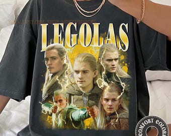 Camiseta vintage Legolas de Comfort Colors, camiseta gráfica Legolas, regalos para mujer y hombre, regalo retro de la película Legolas, Legolas de los 90 (réplica pirata)