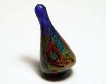 EMBLEM Lampworked Borosilicate Glass Spinning Top