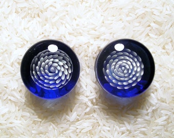 EMBLEM 32mm (1 1/4") Double Flare Borosilicate Glass Plugs