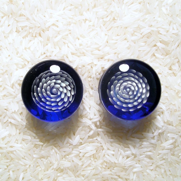 EMBLEM 32mm (1 1/4") Double Flare Borosilicate Glass Plugs