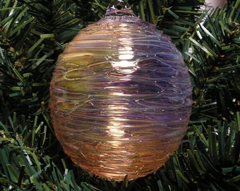 EMBLEM Lampworked Borosilicate Glass Ornament