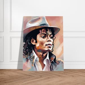 Arte murale ispirata a Michael Jackson, poster di carta, arte murale astratta, arredamento per la casa, rock and roll, Rolling Stones, grande arte murale,