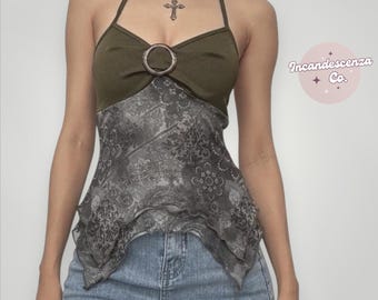 Y2K Vintage Shirt Coquette Fairy Core Shirt Y2K Grunge