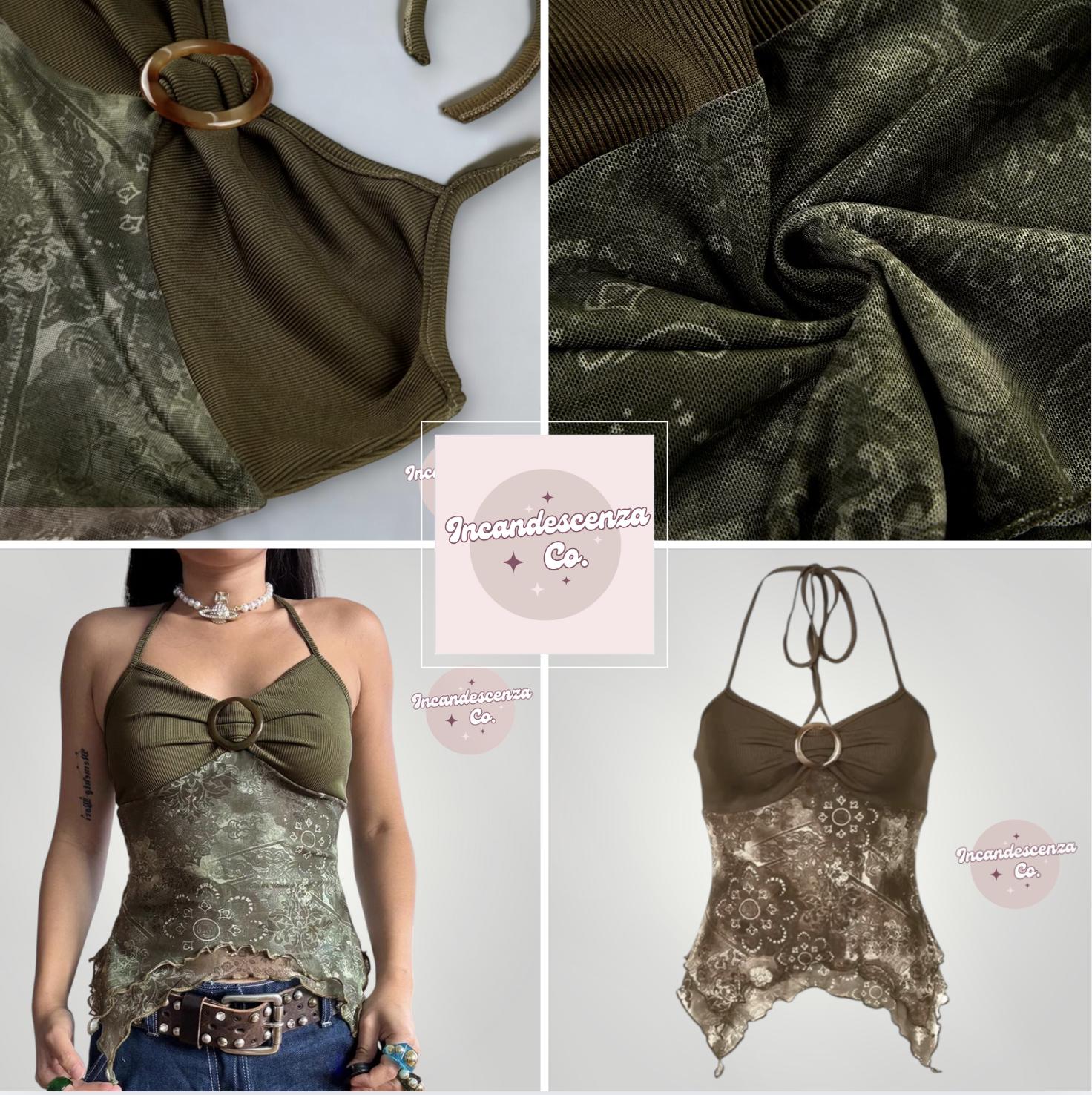 絶対的な信頼 Core Fairy Coquette Shirt Vintage Y2K Shirt Grunge Y2K トップス