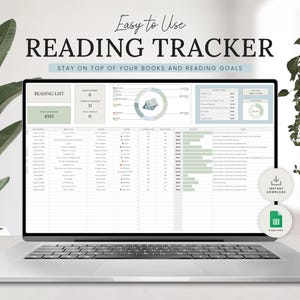 Foglio di calcolo per il monitoraggio della lettura Fogli Google, Registro di lettura, Monitoraggio dei libri, Modello di diario di lettura, Monitoraggio delle abitudini di lettura, Diario del registro di lettura