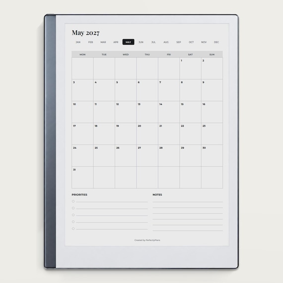 2027 reMarkable Calendar, listing photo 5