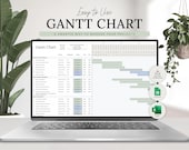 Gantt Chart Project Management Template | Team Task Tracker | Excel | Google Sheets  | Project Planner Timeline | Task Management Planner