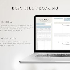 Bill Tracker | Bill Calendar | Monthly Bill Planner | Financial Planner ...