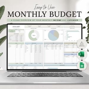 Seguimiento de presupuesto simple, Seguimiento de presupuesto mensual, Hoja de cálculo de presupuesto, Plantilla de presupuesto, Hoja de cálculo financiera, Hoja de cálculo de finanzas, Seguimiento de facturas