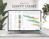 Gantt Chart Project Management Template | Team Task Tracker | Google Sheets  | Project Planner Timeline | Task Management | Project Planning