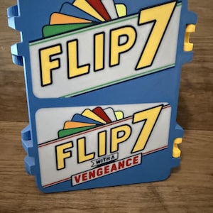 3D Printed Flip 7 Card Game Storage Case | Holds Flip 7 + Flip 7 With a Vengeance | Portable Travel Game Organizer