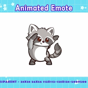Animated Raccoon Wiggling Emote: Twitch, Discord, YouTube