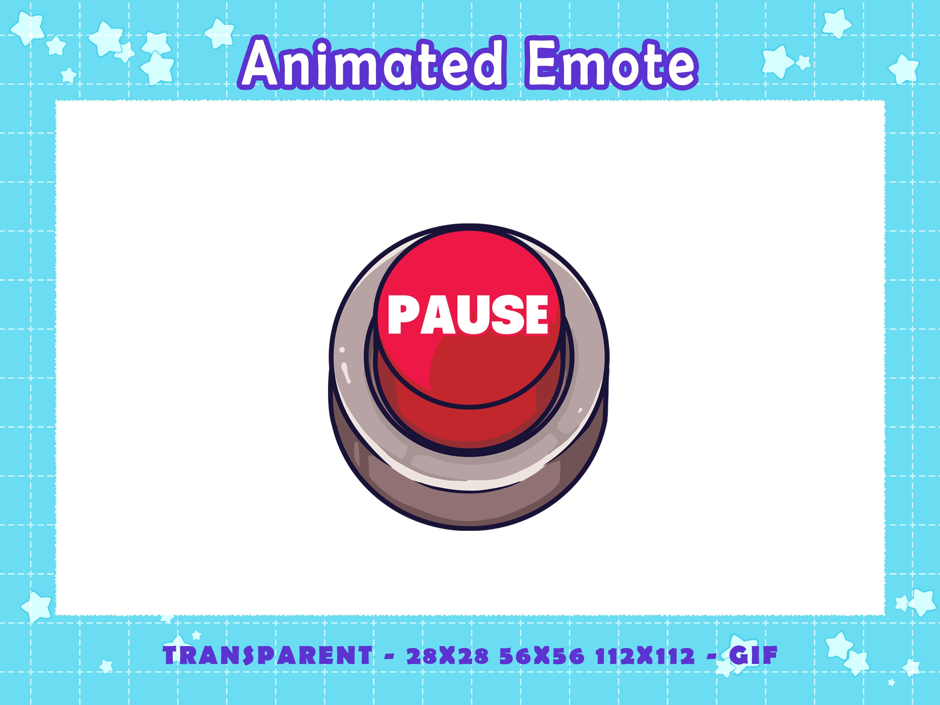 Pause Attack Button Press Animated Emote, Pause Then Attack Button ...