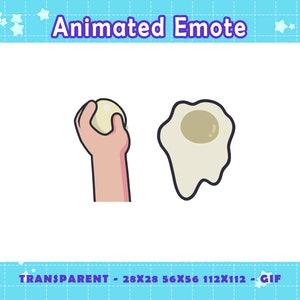 Egg Throwing Animated Emote: Twitch, Discord, YouTube, Kick (GIF)