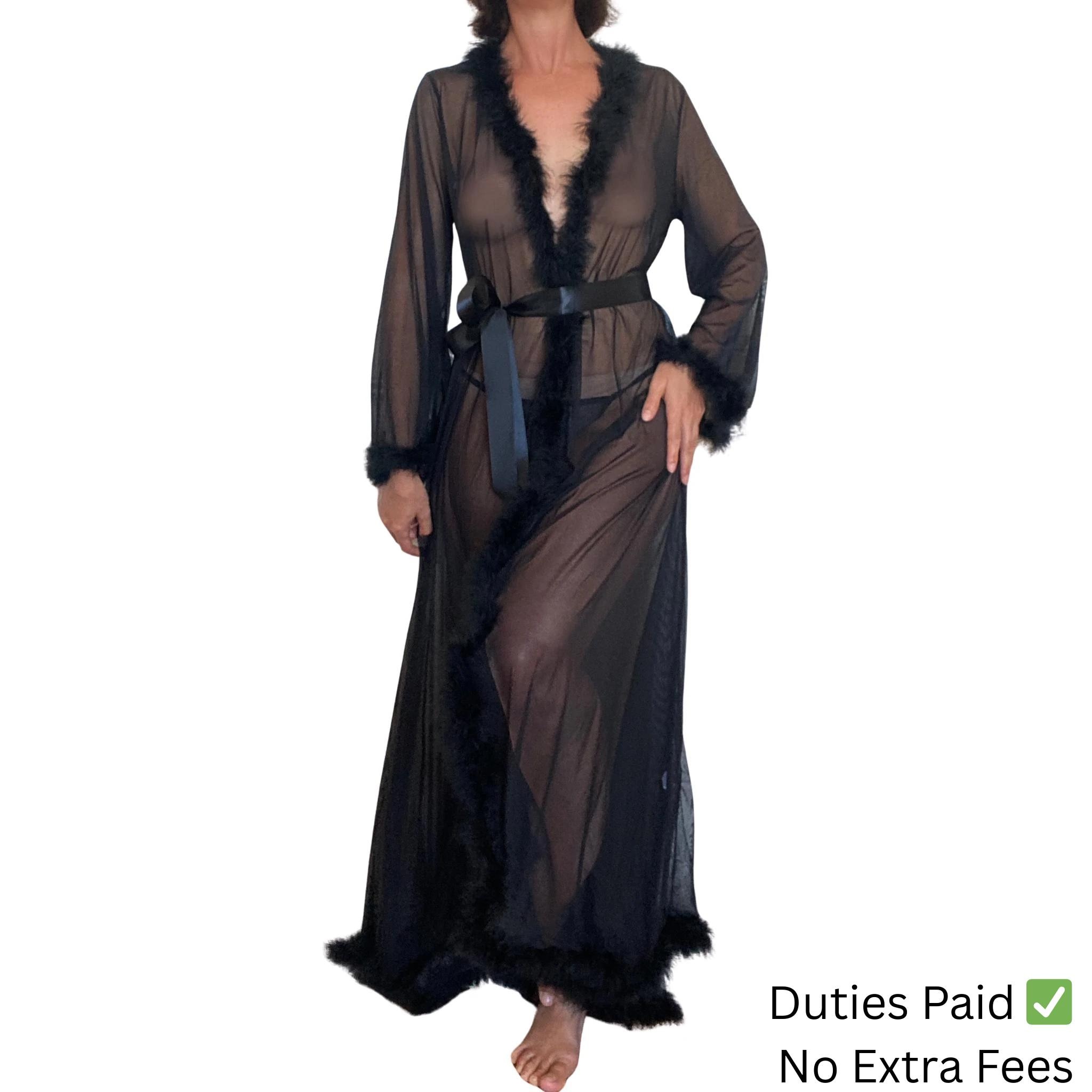 Robe Cocktail Noire Sans Bretelles - Avec Panneaux Transparents Et Superposition, Taille S