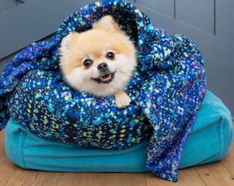 Nap Noodle Pet Pillow, Flexible Fleece Body Pillow, Dog Crate Bolster