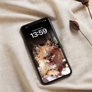 Custom Anime Pet Phone Wallpaper | Personalized Instagram Pet Profile Picture