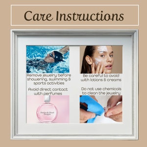 Care Instructions to follow to maintain maximum life and beauty of jewelry.