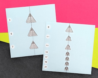 Pyramid Guitar Fret Marker Overlay Decals