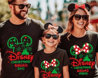 Disneyshirt Christmas Squad Family Matching Outfit C12