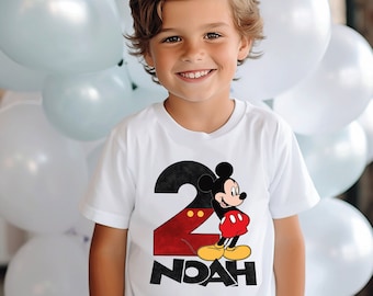 Mickey Mouse Birthday Boy Shirt: Custom Family Matching Tee T25