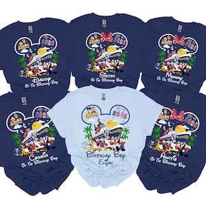 Custom Disney Cruise Shirt, Disney Cruise 2025 Shirts, Birthday Boy Shirt, Custom Birthday Cruise Family Matching Shirt, Bday Group Tees T61