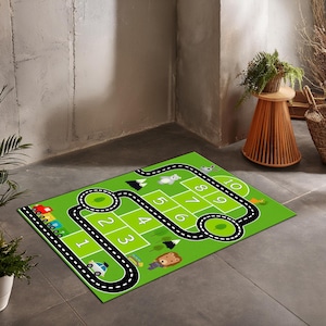 City Road Ultra Soft Kids Play Rug, Rug For Kids Room, Playground Rug, Nursery Rug, Nursery Decor