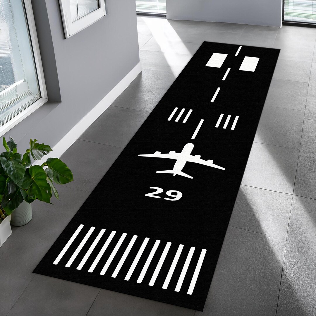 Plane Road Rug, Airport Play Rug, Flight Play Rug, Runway Play Rug ...