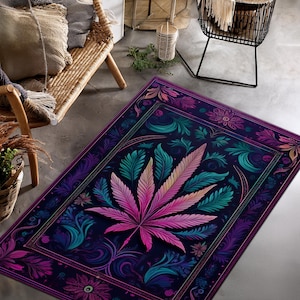 Monstera Plants Rug, Leaf Rug, Neon Leaf Rug, Green Plant Rug, Plant Rug,Living Room Rug, Botanic Plants Rug, Gift Rug